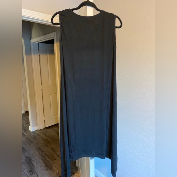 SHINY Black Dress with Rhinestone Skull Design - Picture 2 of 4